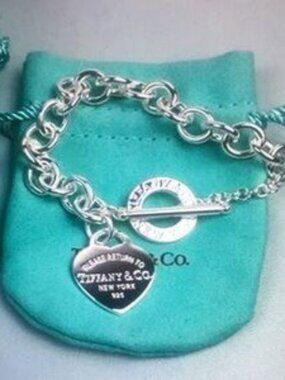 Tiffany & Co. Silver Heart Tag Bracelet